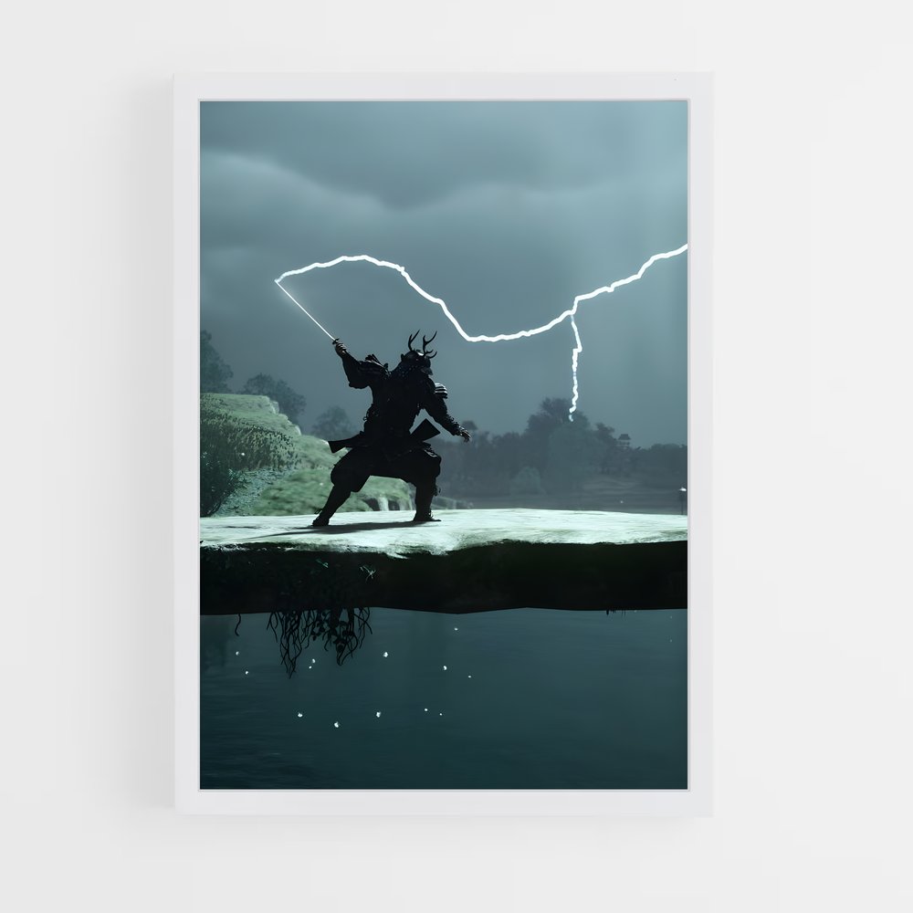 Poster Ghost tsushima tempête – affiche Ghost of tsushima (vue 3)